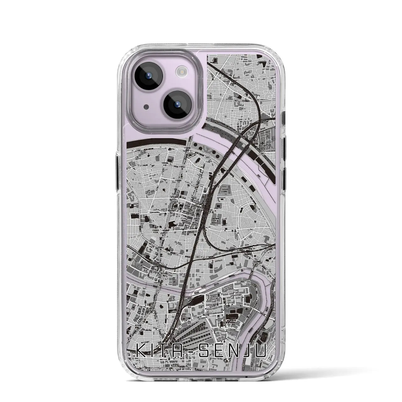 【北千住(東京都)】地図柄iPhoneケース(MagSafeタイプ)