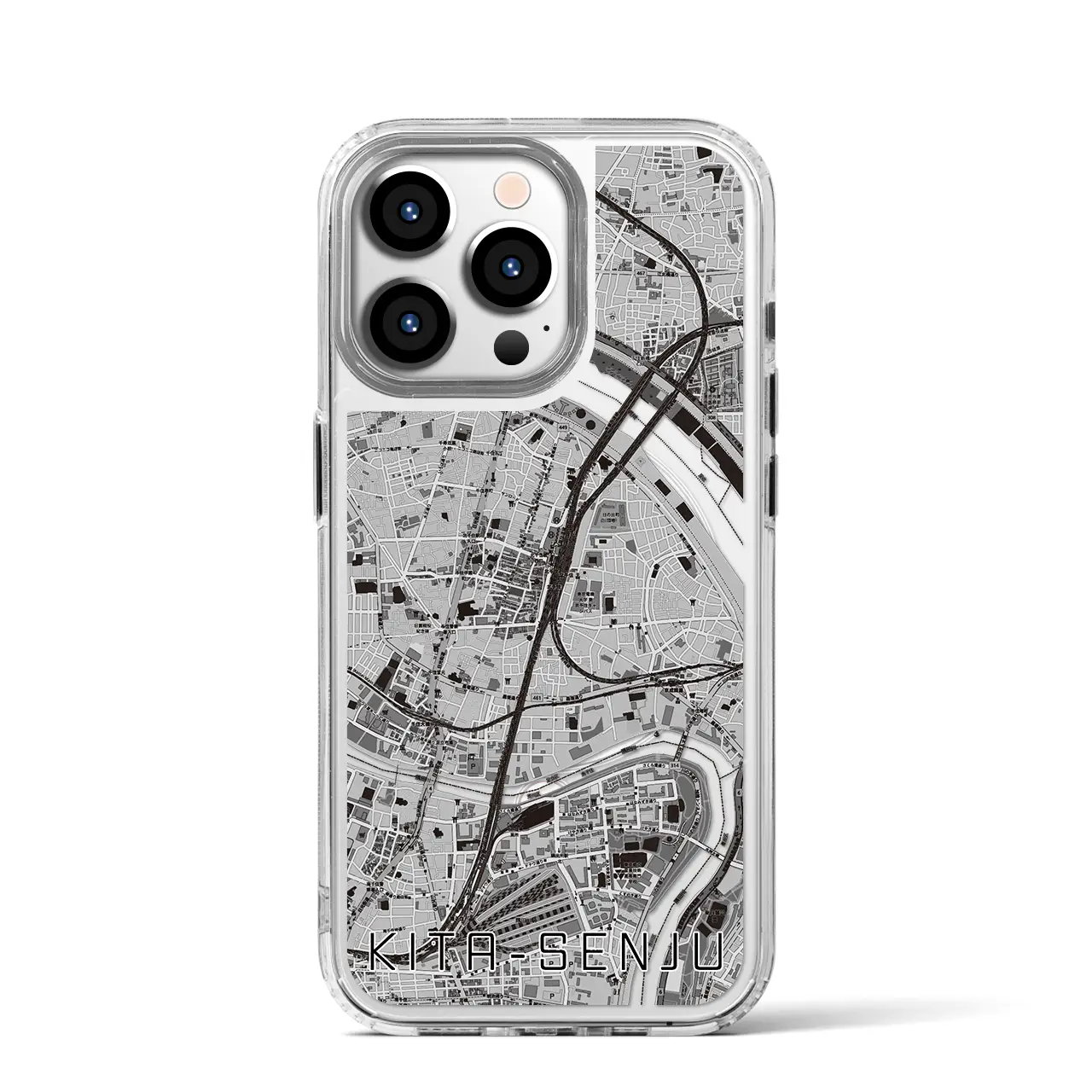 【北千住(東京都)】地図柄iPhoneケース(MagSafeタイプ)