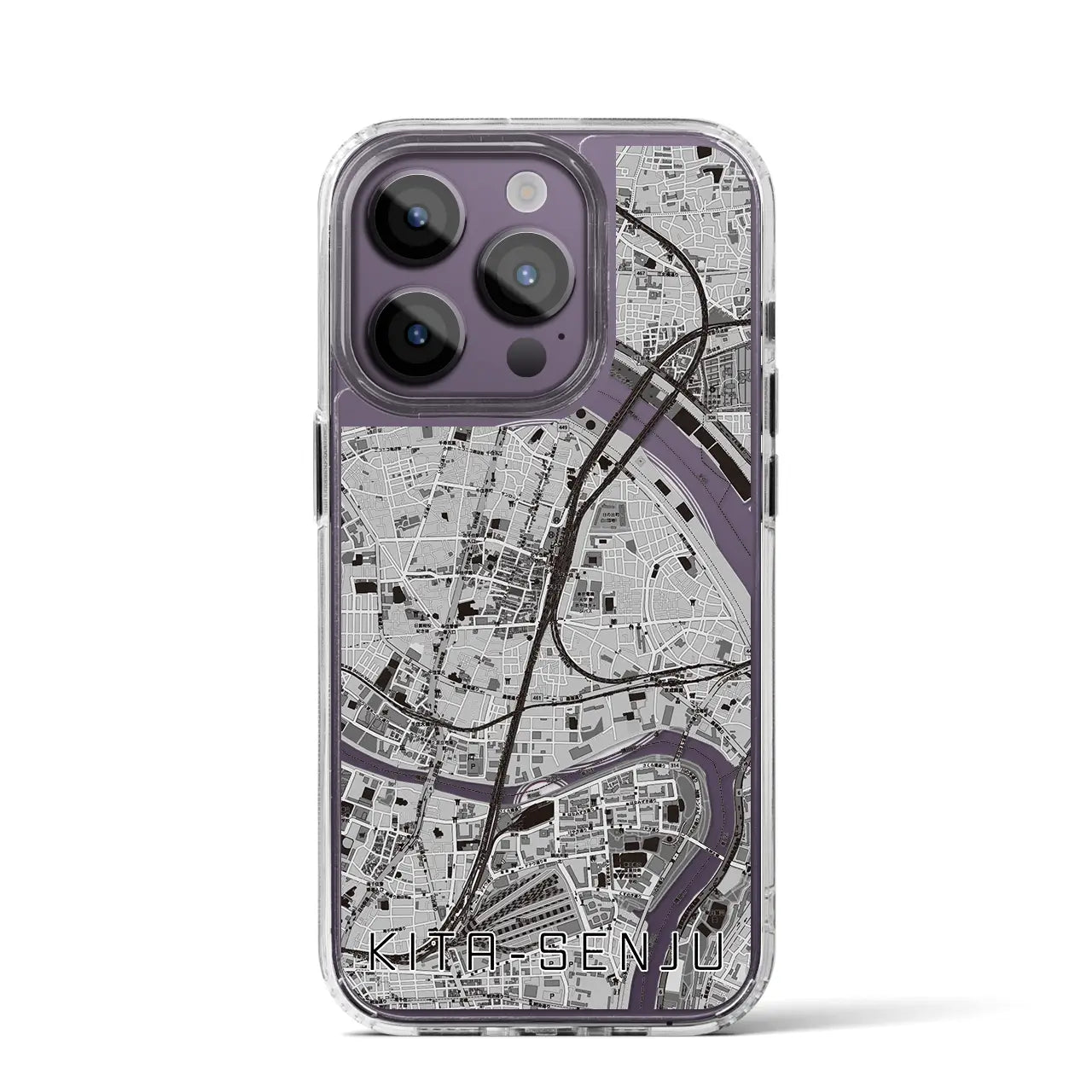 【北千住(東京都)】地図柄iPhoneケース(MagSafeタイプ)