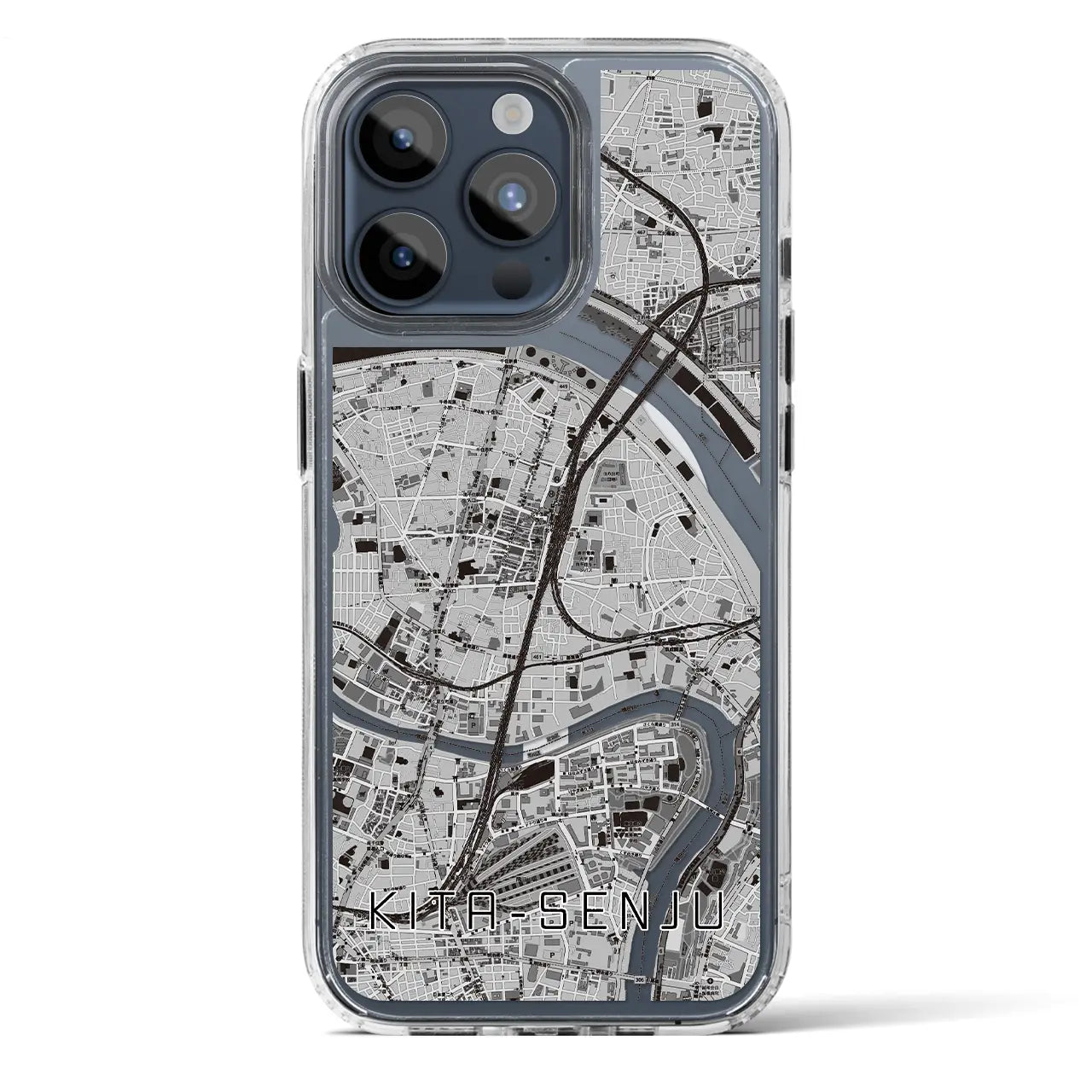 【北千住(東京都)】地図柄iPhoneケース(MagSafeタイプ)