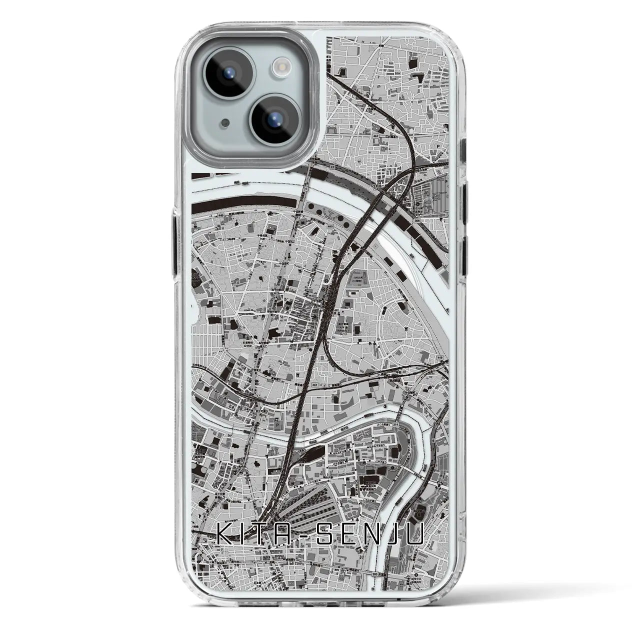 【北千住(東京都)】地図柄iPhoneケース(MagSafeタイプ)