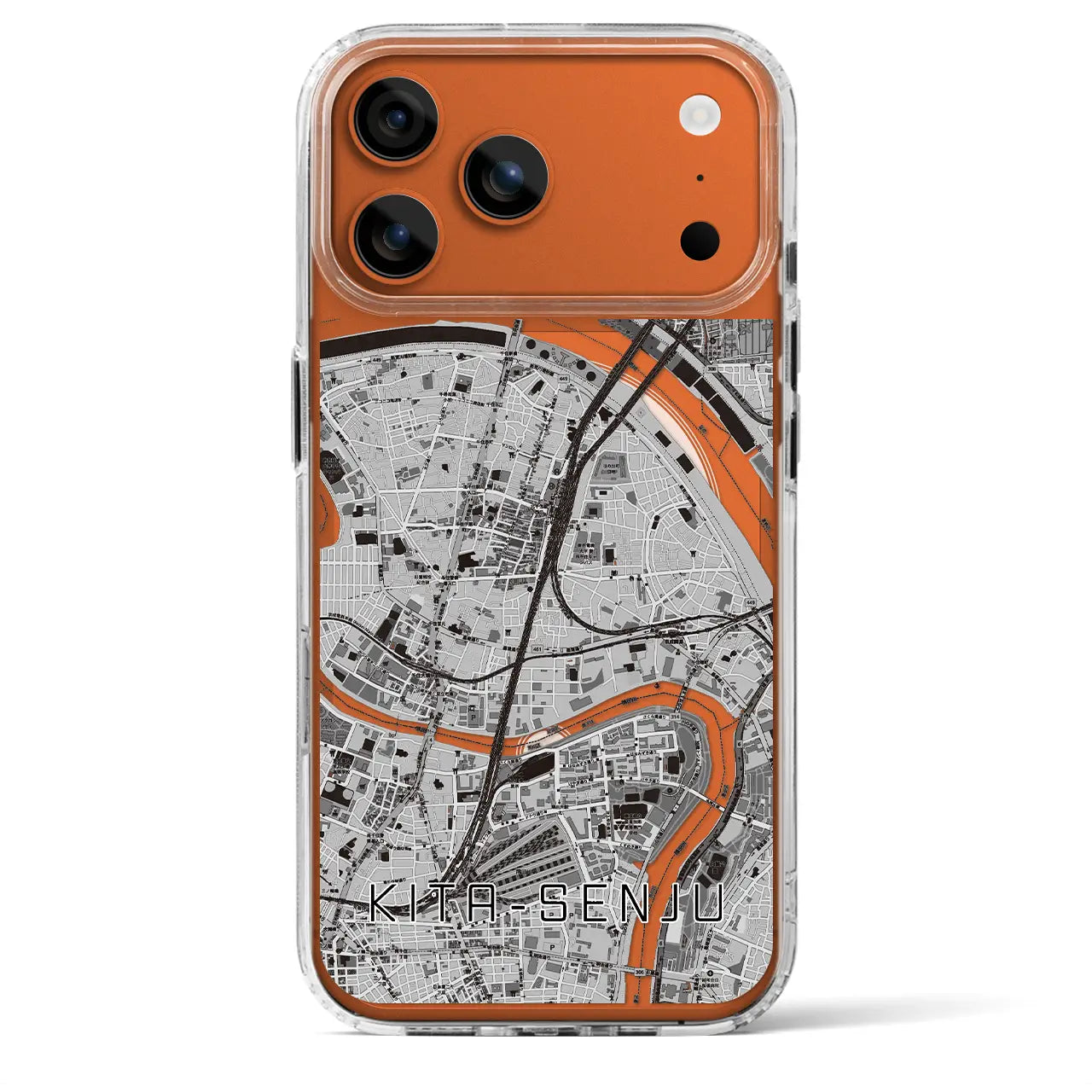 【北千住(東京都)】地図柄iPhoneケース(MagSafeタイプ)