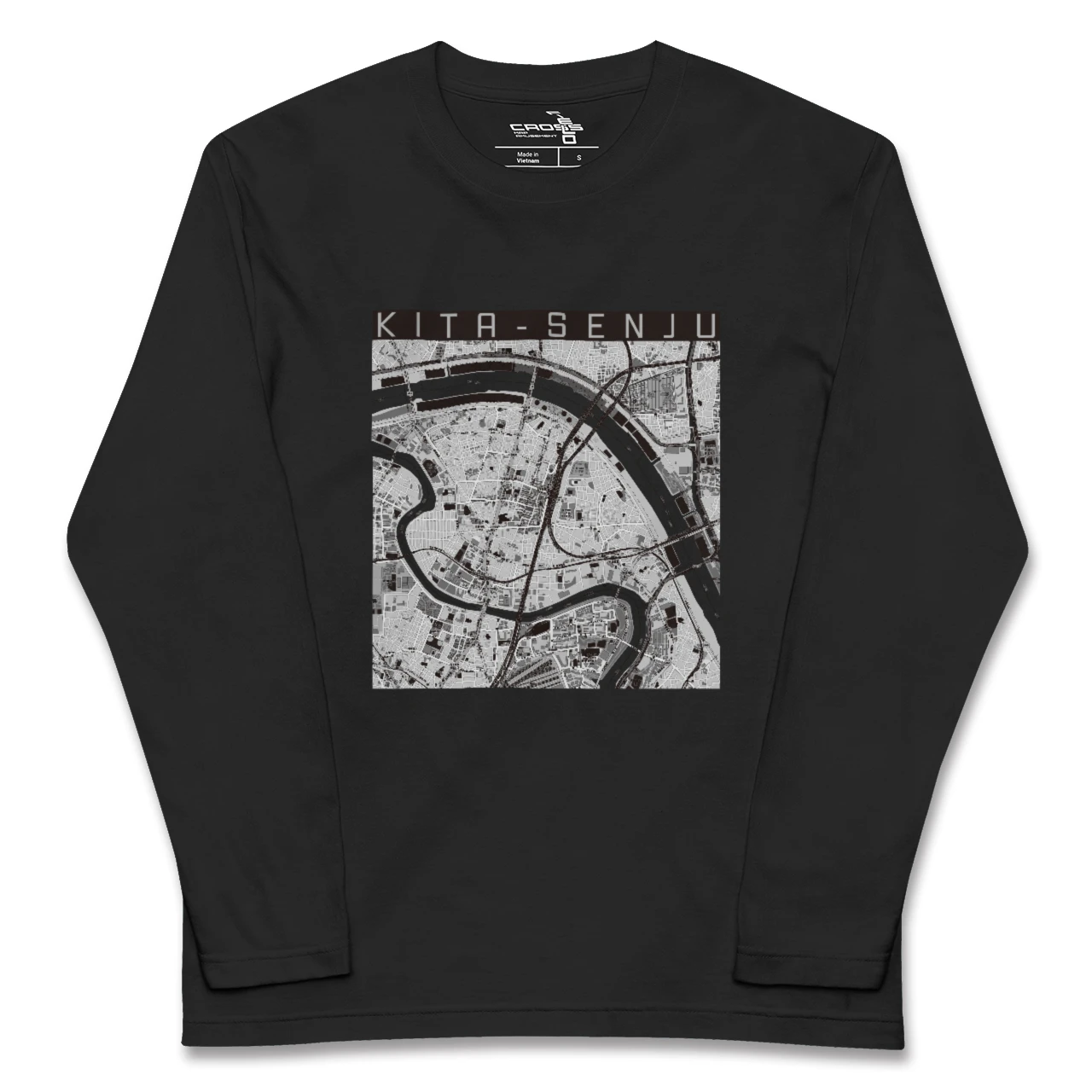 【北千住(東京都)】地図柄ロングスリーブTシャツ