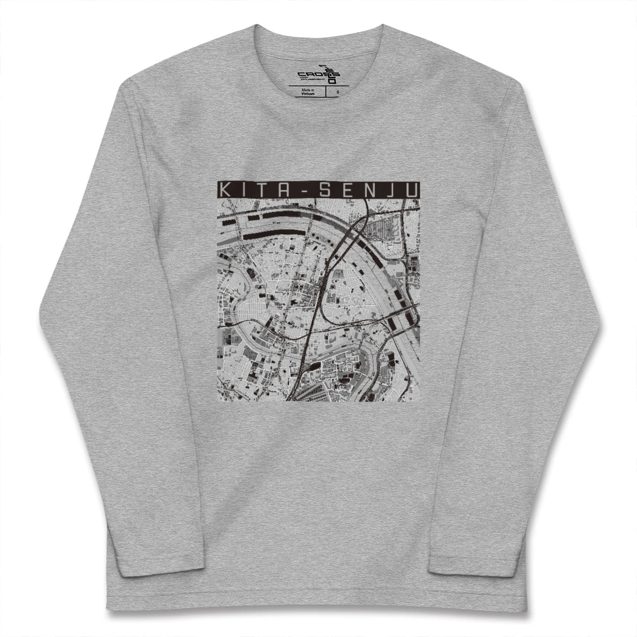 【北千住(東京都)】地図柄ロングスリーブTシャツ