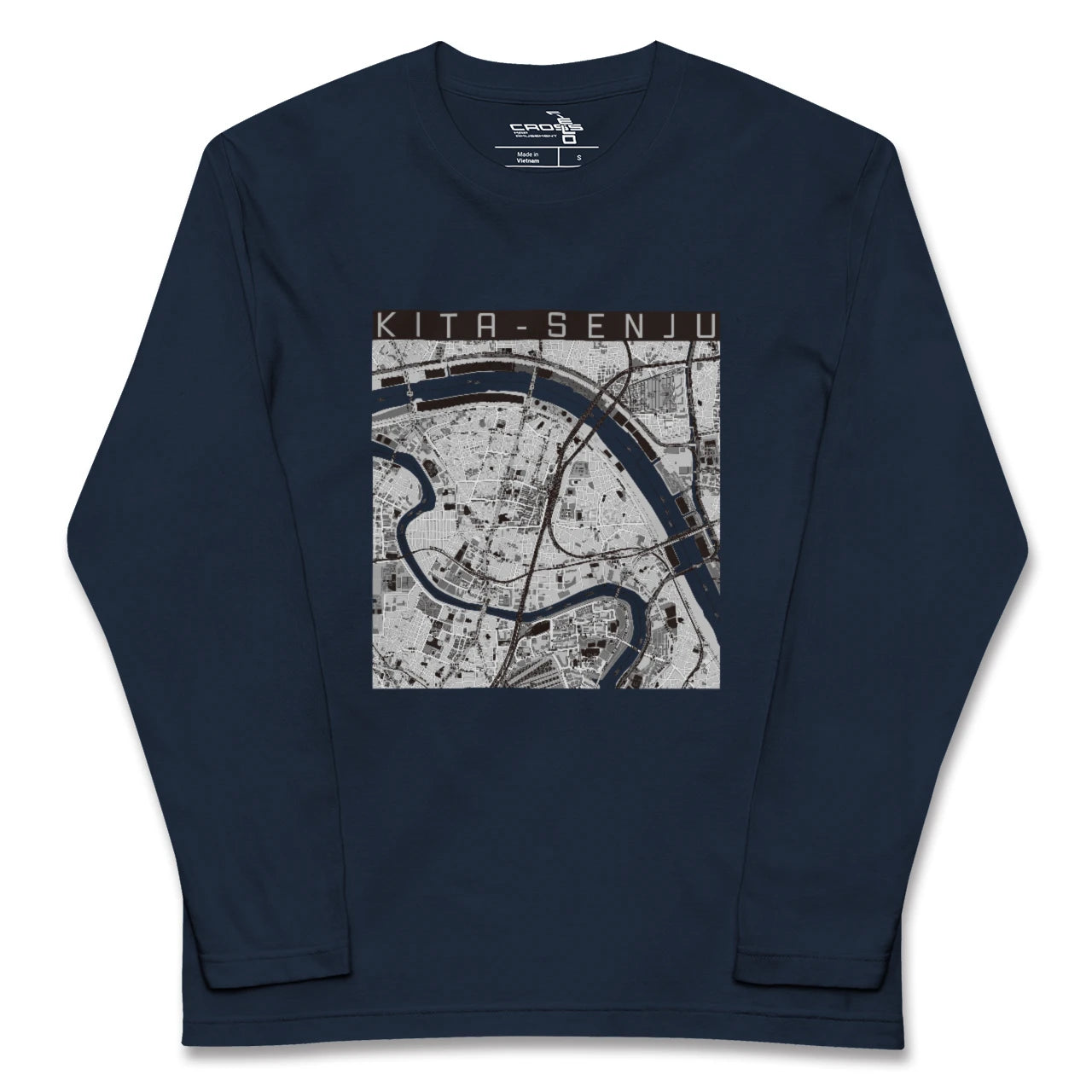 【北千住(東京都)】地図柄ロングスリーブTシャツ