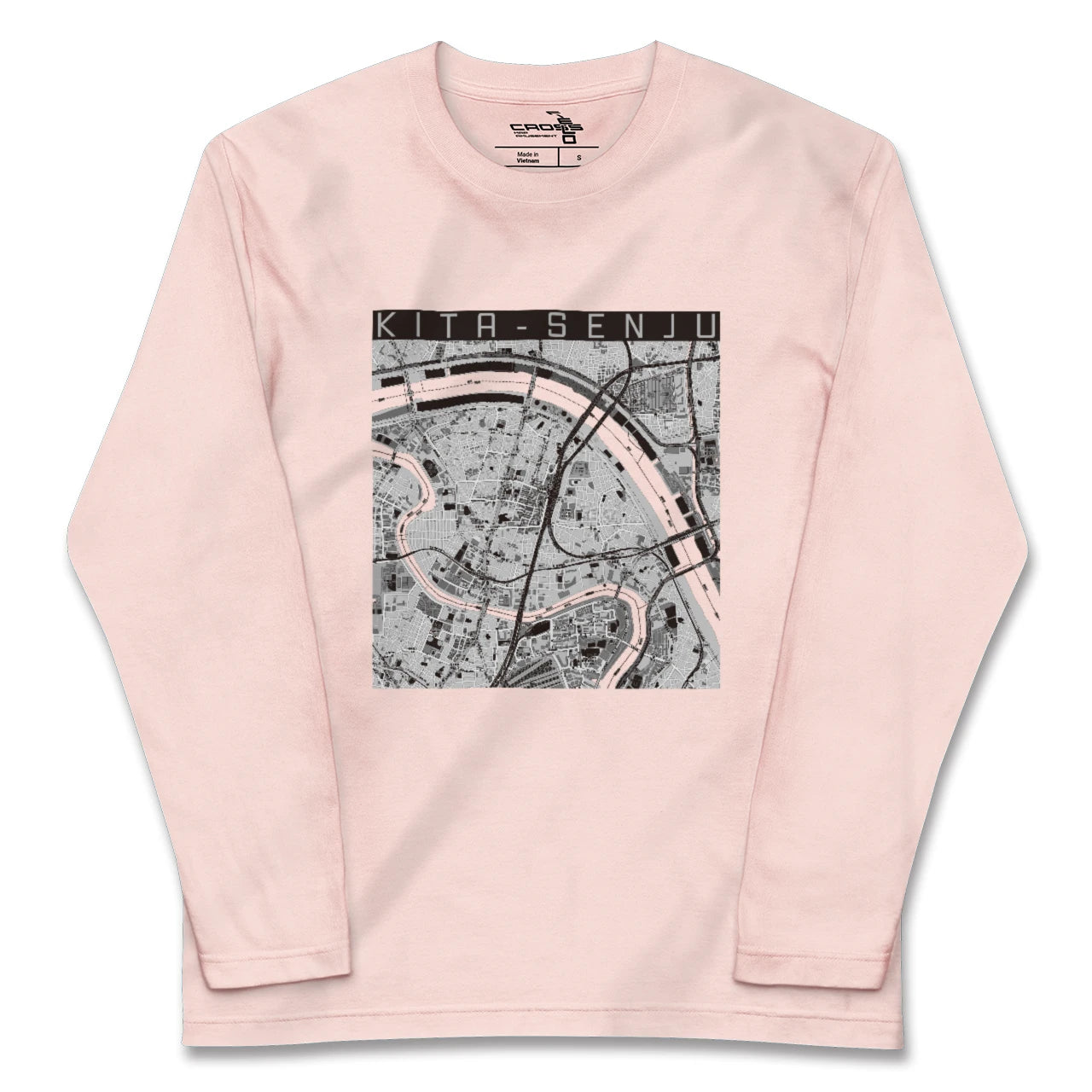 【北千住(東京都)】地図柄ロングスリーブTシャツ