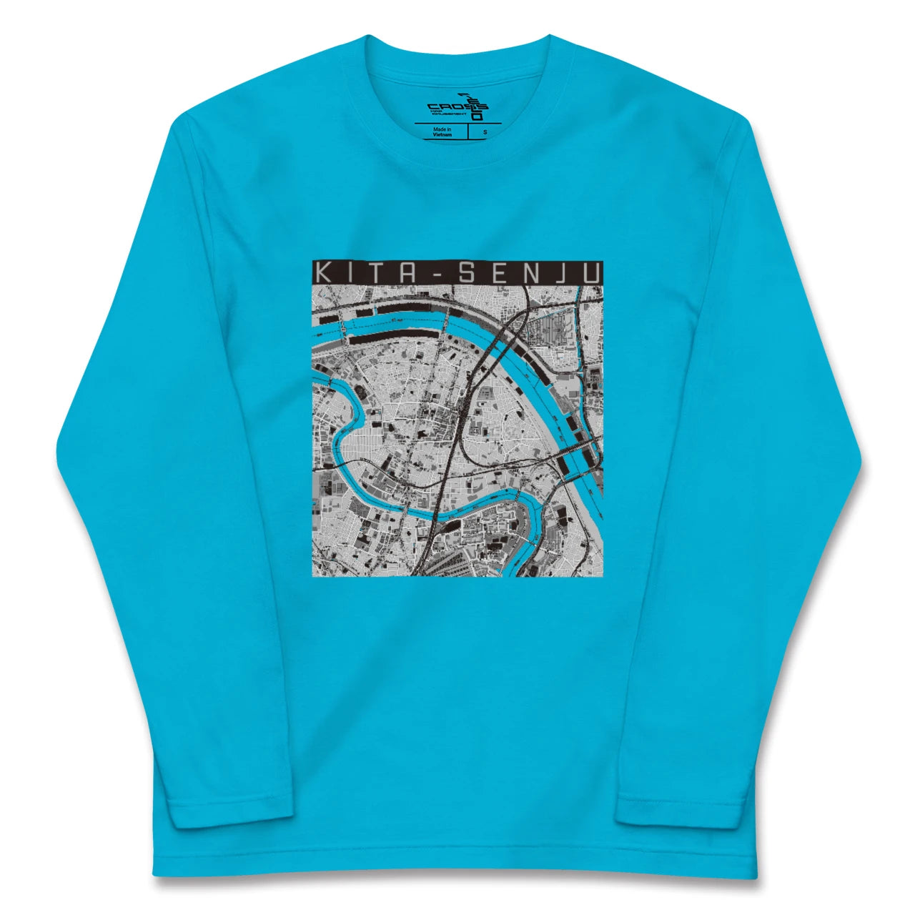 【北千住(東京都)】地図柄ロングスリーブTシャツ