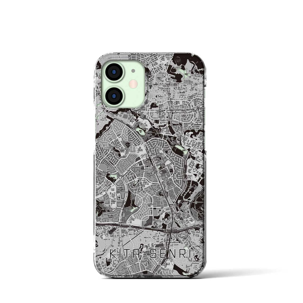 【北千里(大阪府)】地図柄iPhoneケース(クリアタイプ)