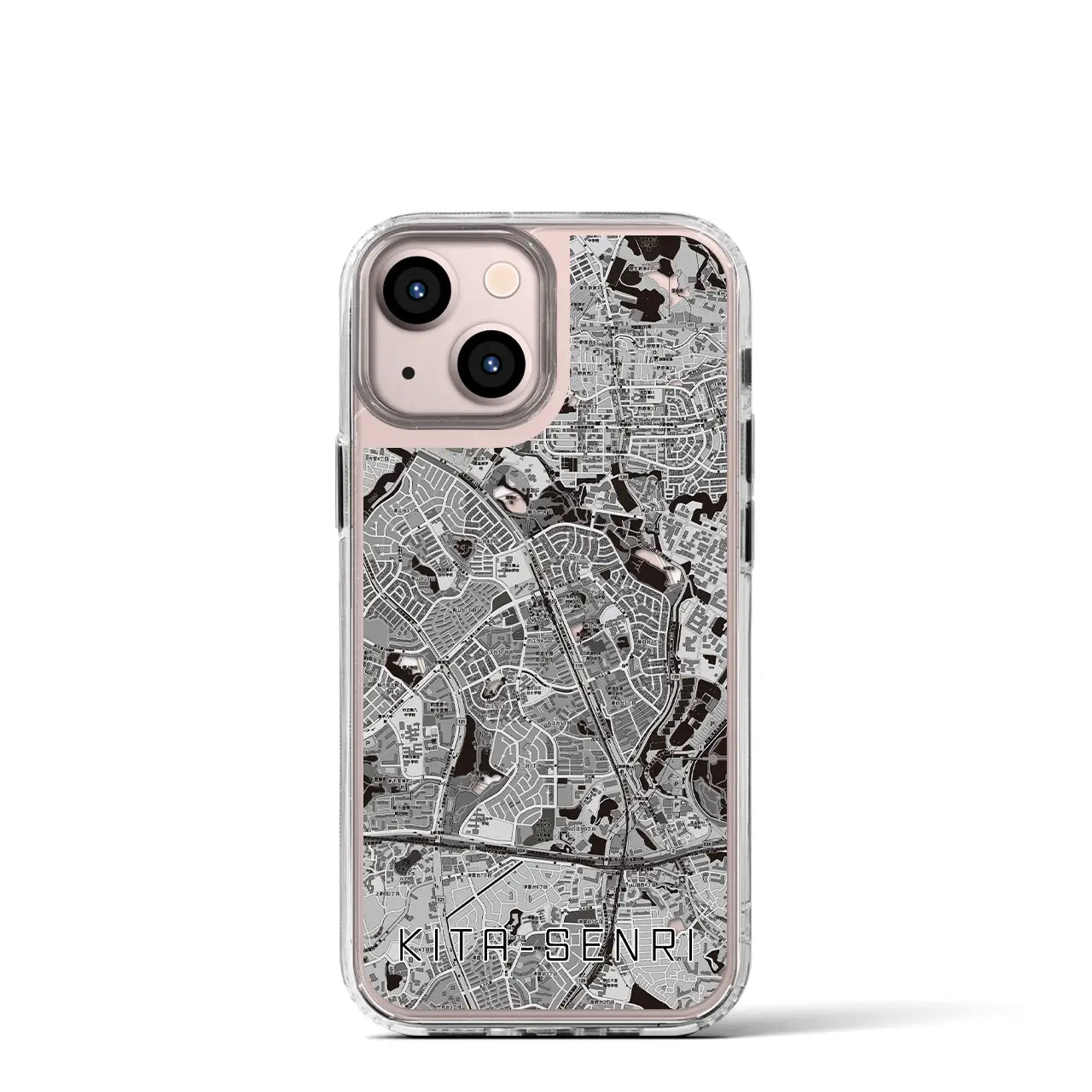 【北千里(大阪府)】地図柄iPhoneケース(MagSafeタイプ)