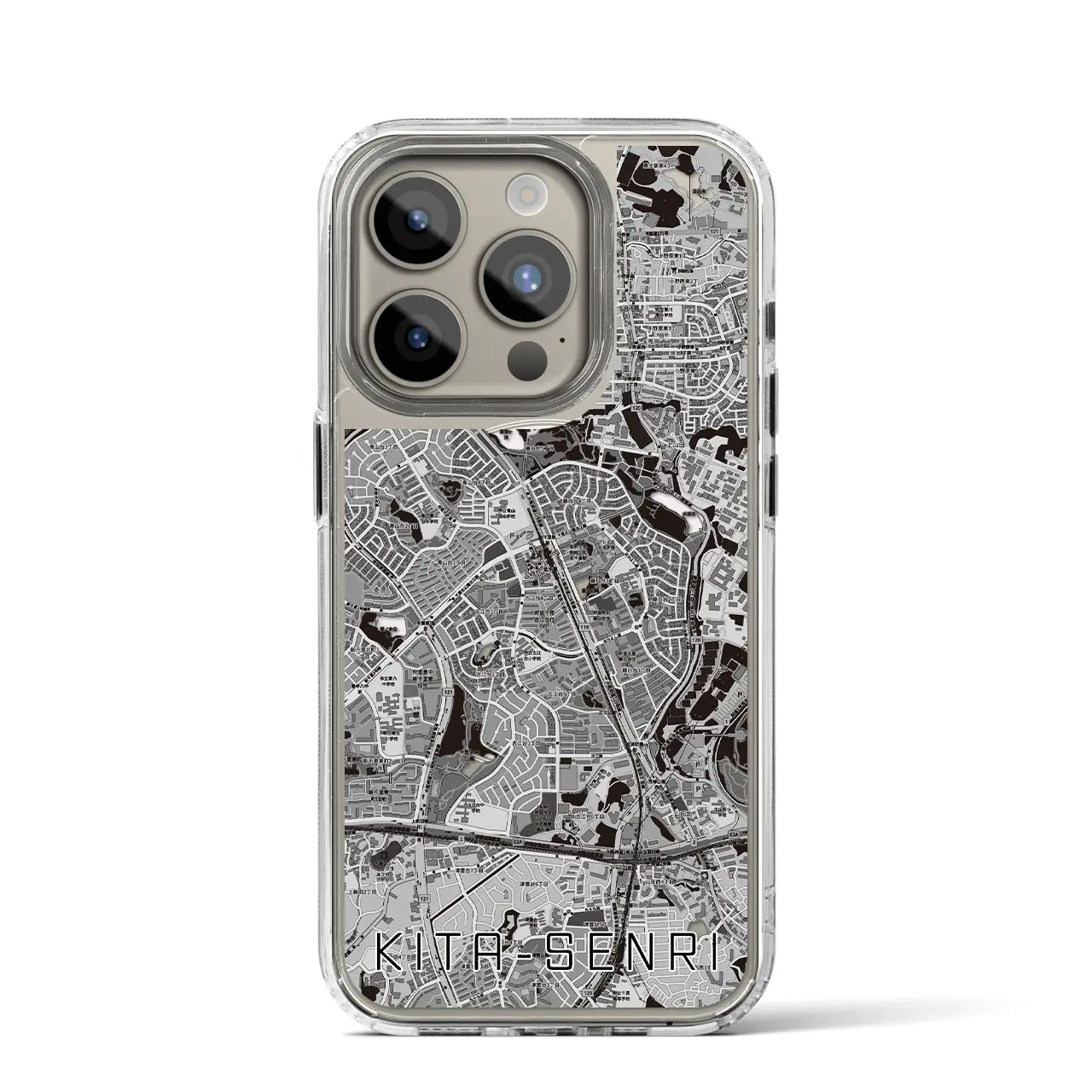 【北千里(大阪府)】地図柄iPhoneケース(MagSafeタイプ)