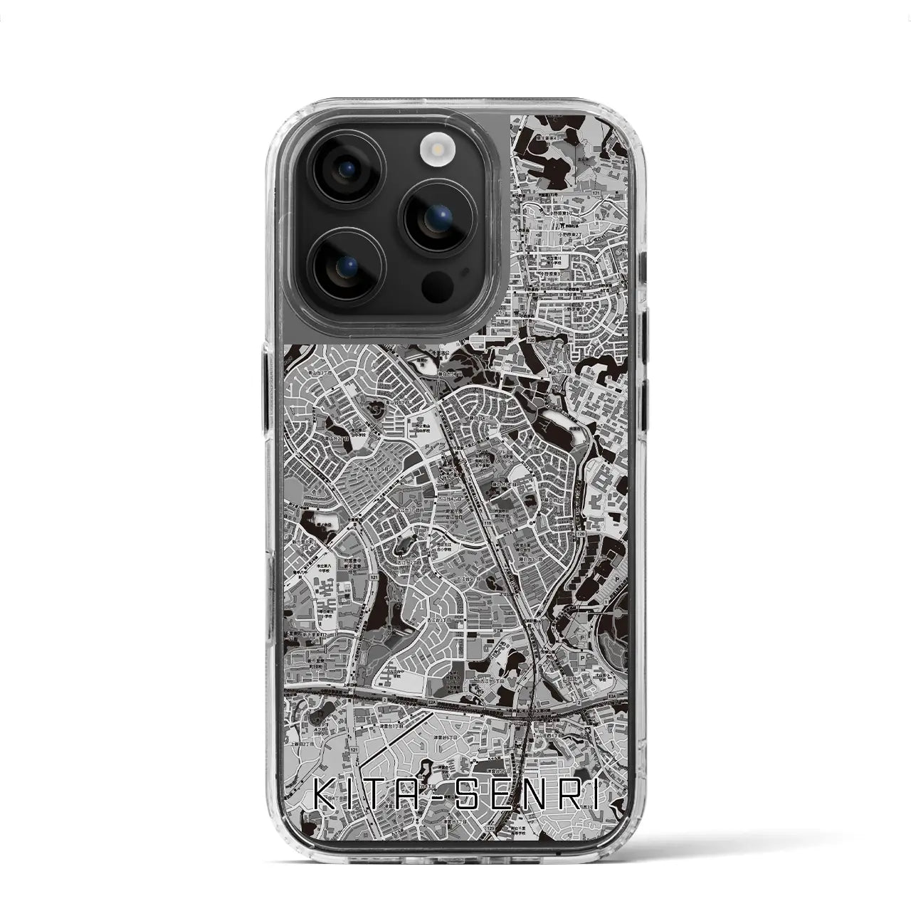 【北千里(大阪府)】地図柄iPhoneケース(MagSafeタイプ)