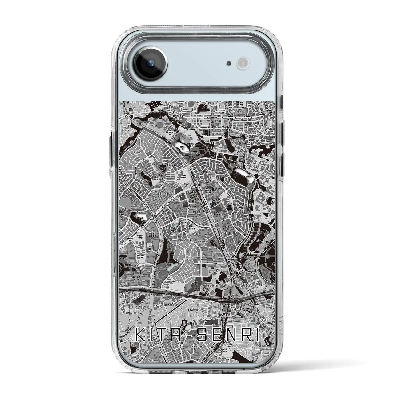 【北千里(大阪府)】地図柄iPhoneケース(MagSafeタイプ)