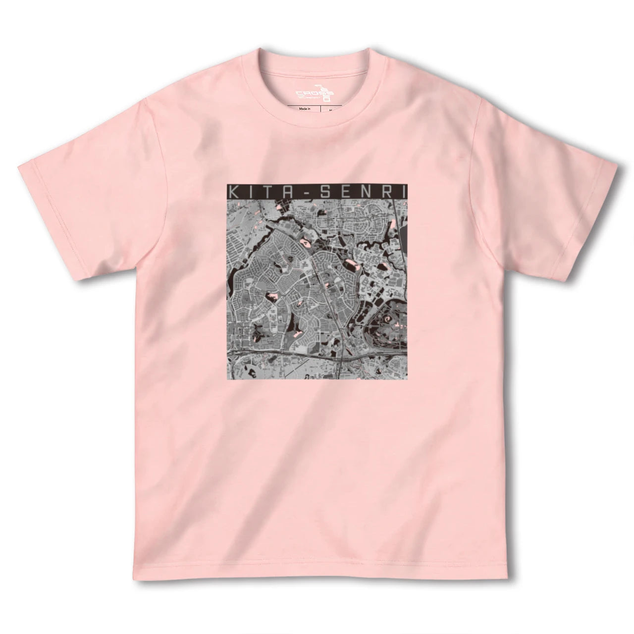 【北千里(大阪府)】地図柄ヘビーウェイトTシャツ