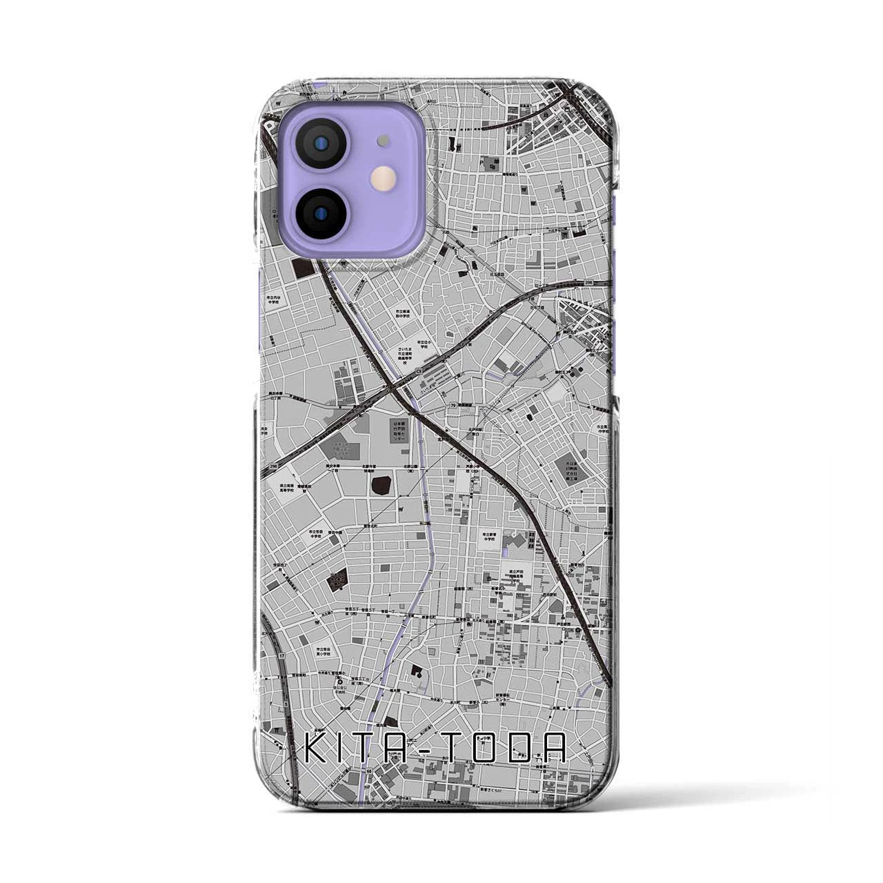 【北戸田(埼玉県)】地図柄iPhoneケース(クリアタイプ)