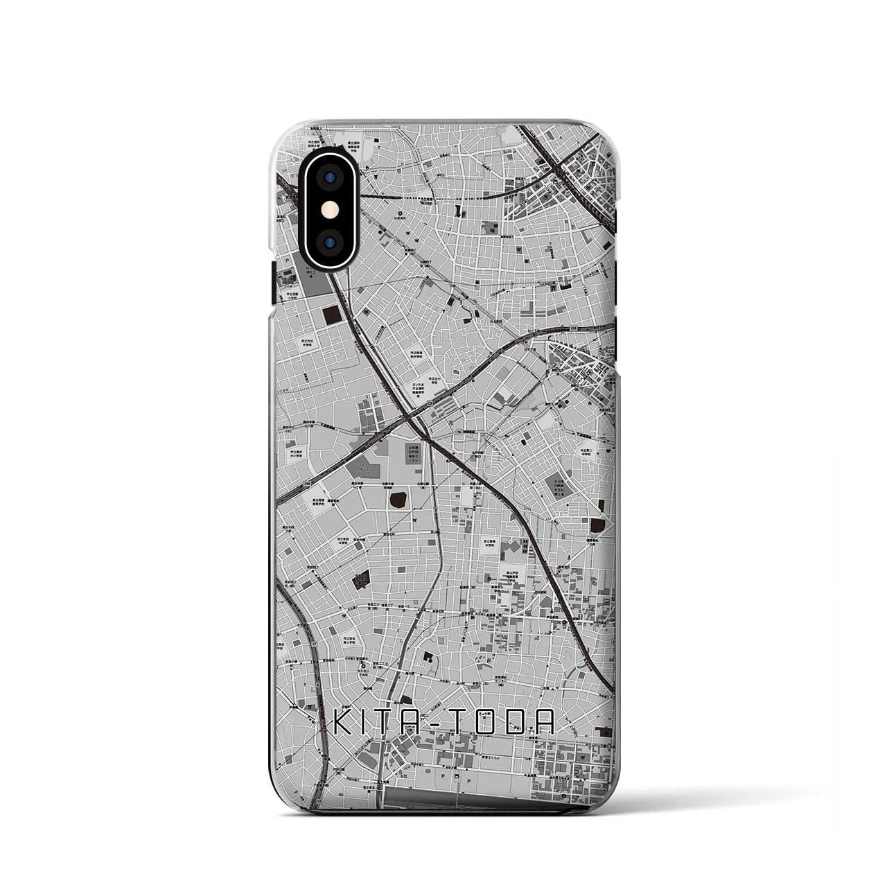 【北戸田(埼玉県)】地図柄iPhoneケース(クリアタイプ)