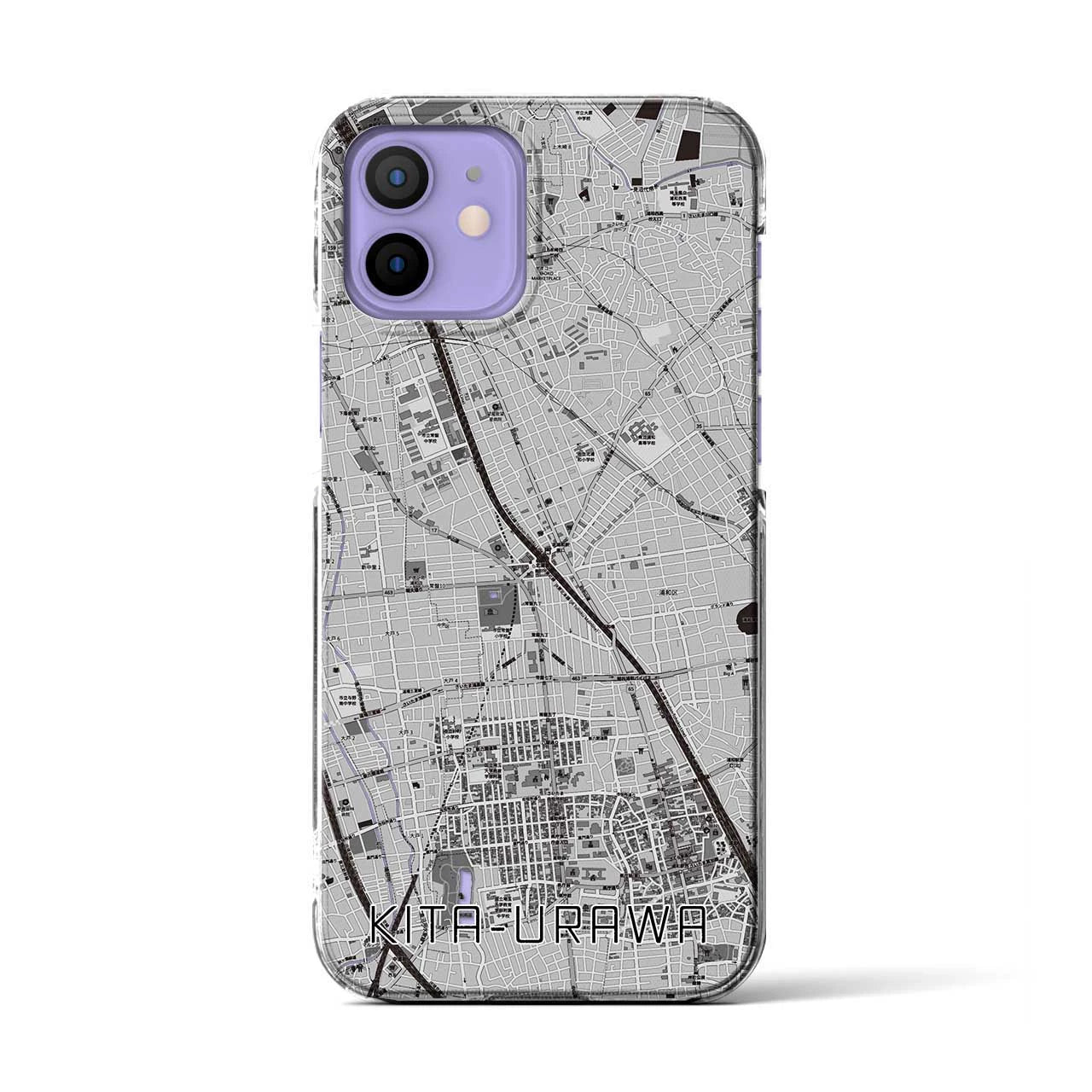 【北浦和(埼玉県)】地図柄iPhoneケース(クリアタイプ)