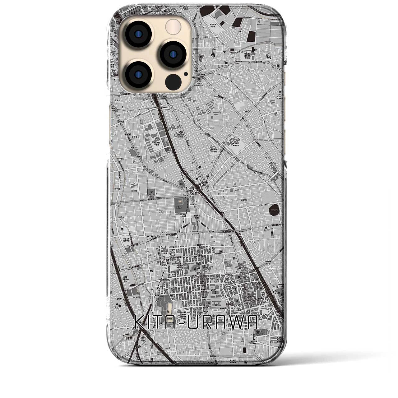 【北浦和(埼玉県)】地図柄iPhoneケース(クリアタイプ)