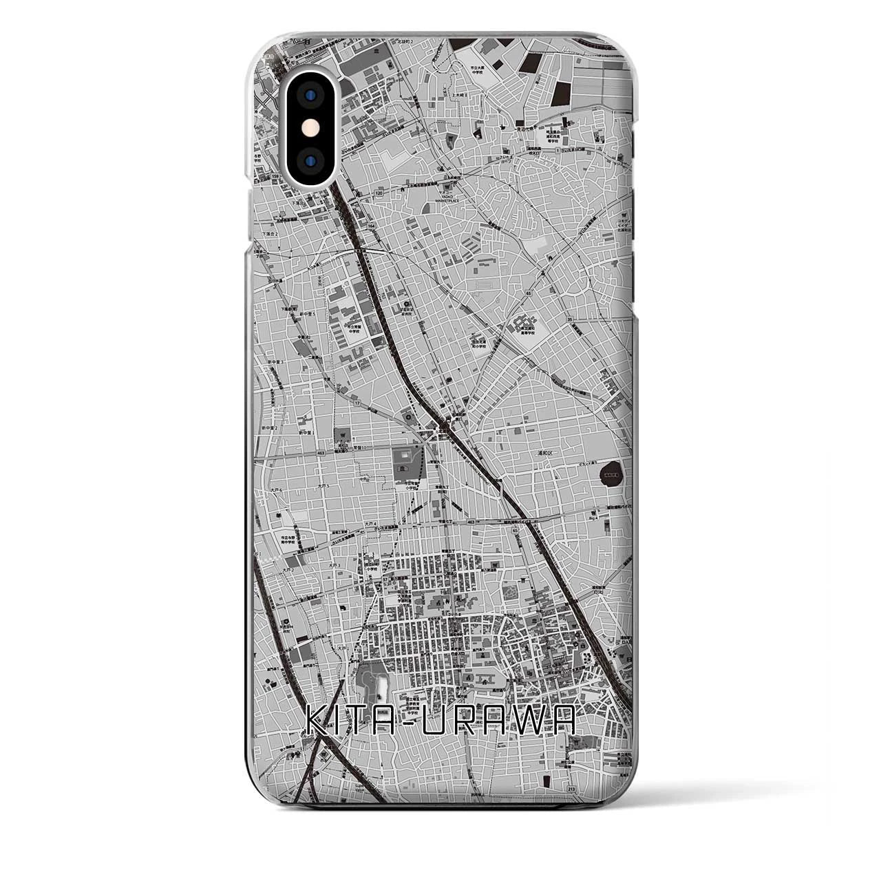 【北浦和(埼玉県)】地図柄iPhoneケース(クリアタイプ)