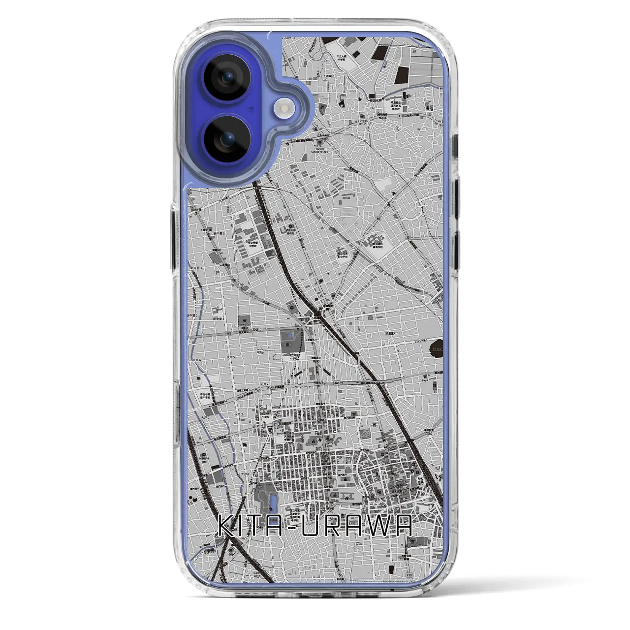 【北浦和(埼玉県)】地図柄iPhoneケース(MagSafeタイプ)