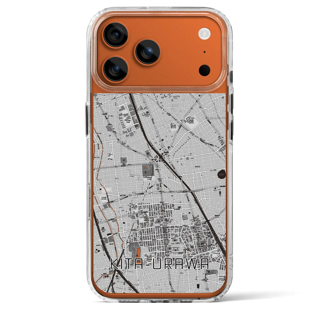 【北浦和(埼玉県)】地図柄iPhoneケース(MagSafeタイプ)