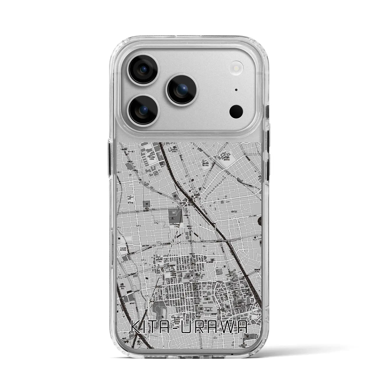 【北浦和(埼玉県)】地図柄iPhoneケース(MagSafeタイプ)