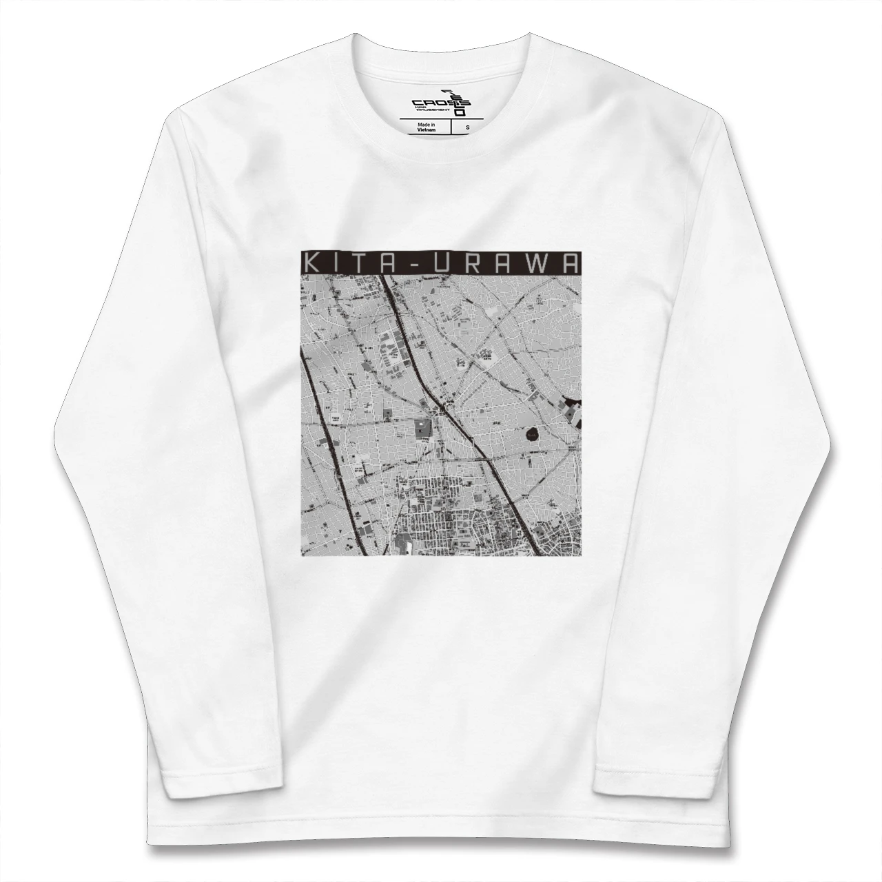 【北浦和(埼玉県)】地図柄ロングスリーブTシャツ