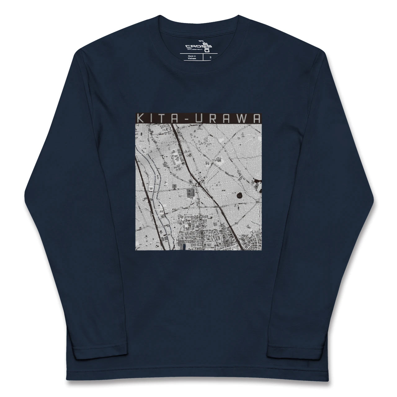 【北浦和(埼玉県)】地図柄ロングスリーブTシャツ