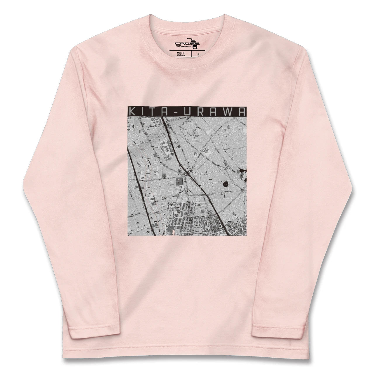 【北浦和(埼玉県)】地図柄ロングスリーブTシャツ