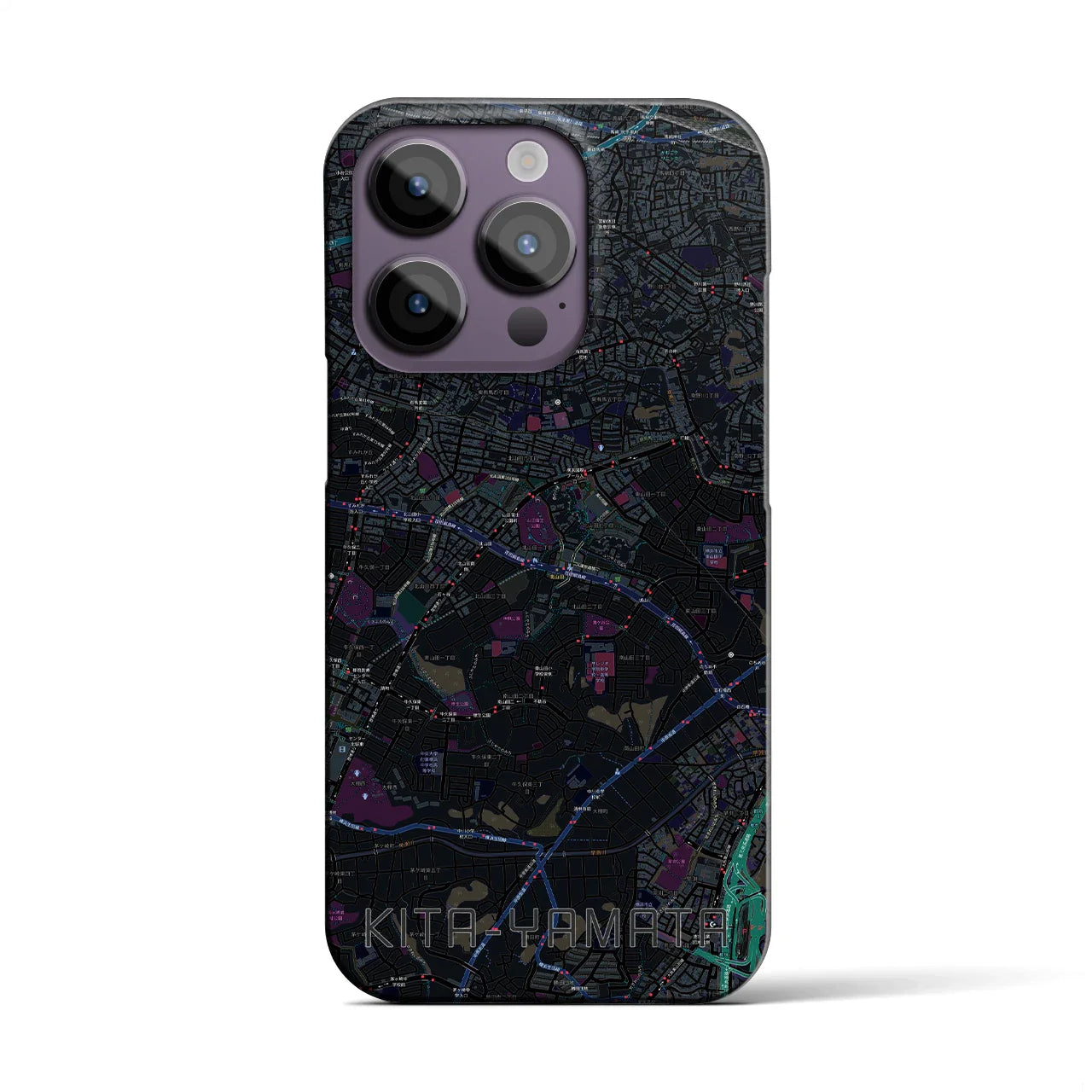 【北山田(神奈川県)】地図柄iPhoneケース(バックカバータイプ)