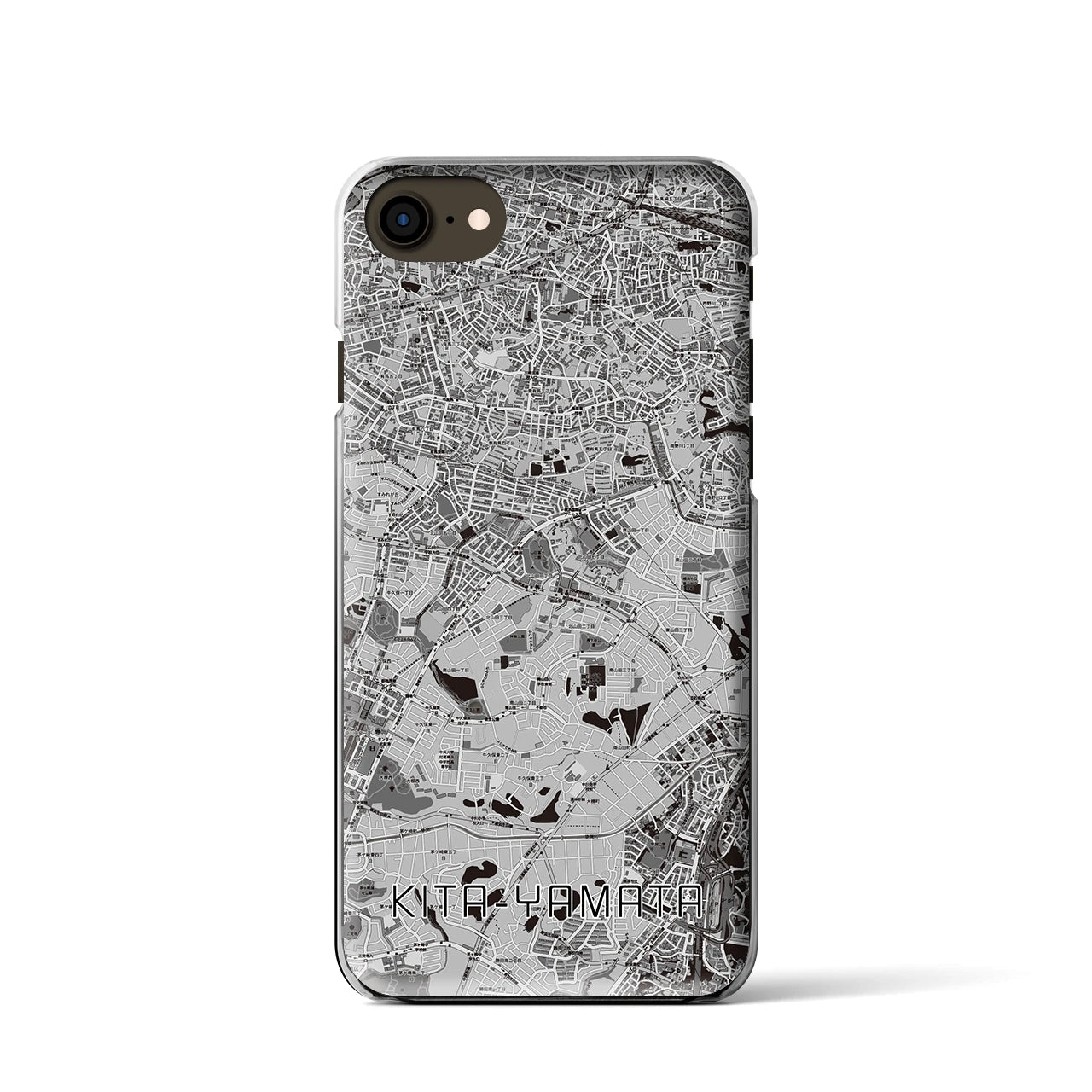 【北山田(神奈川県)】地図柄iPhoneケース(クリアタイプ)