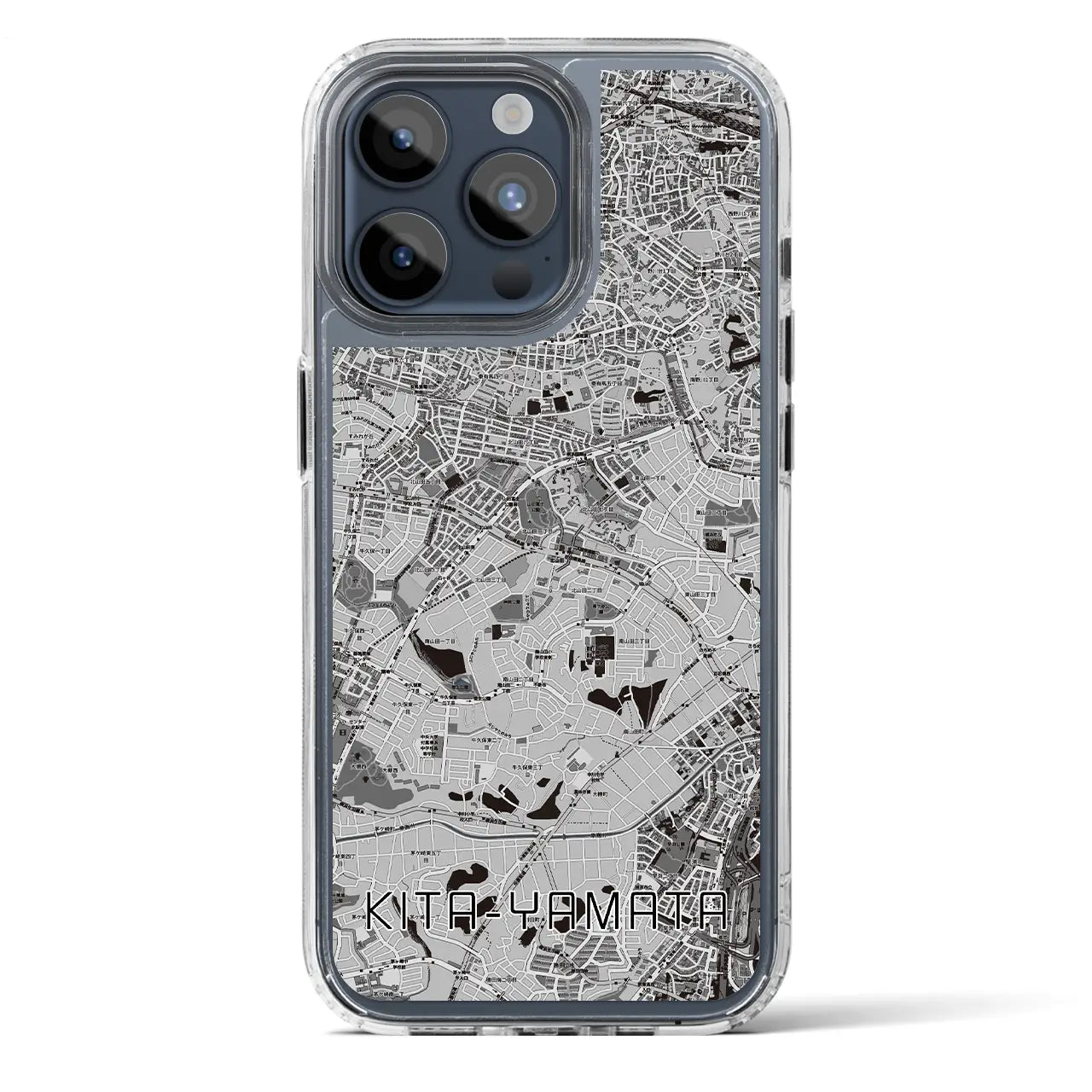 【北山田(神奈川県)】地図柄iPhoneケース(MagSafeタイプ)