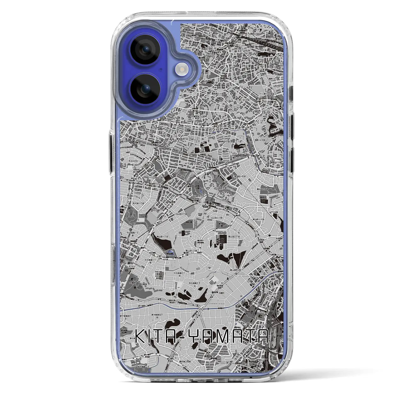 【北山田(神奈川県)】地図柄iPhoneケース(MagSafeタイプ)