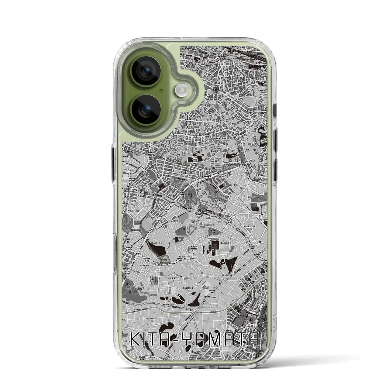 【北山田(神奈川県)】地図柄iPhoneケース(MagSafeタイプ)