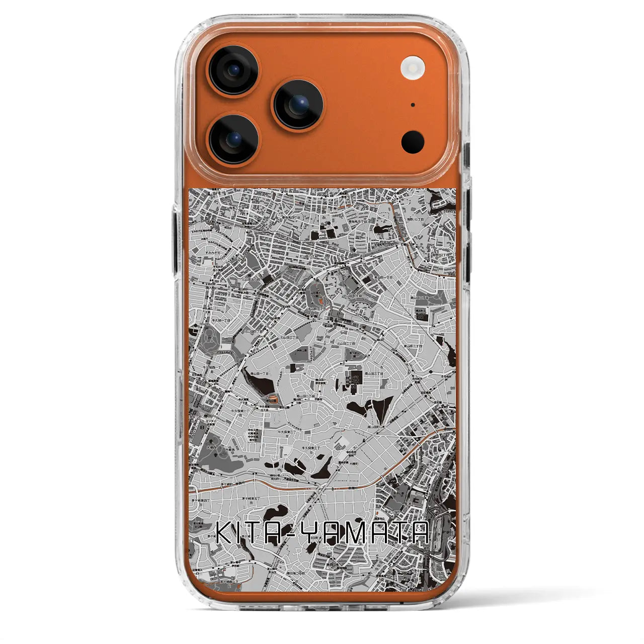 【北山田(神奈川県)】地図柄iPhoneケース(MagSafeタイプ)