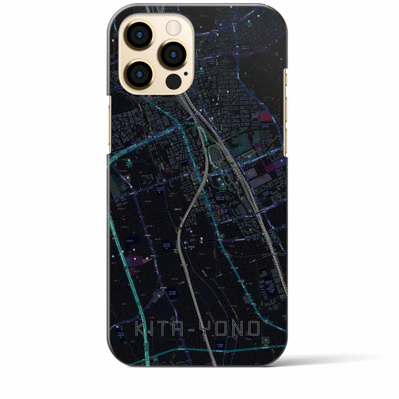 【北与野(埼玉県)】地図柄iPhoneケース(バックカバータイプ)