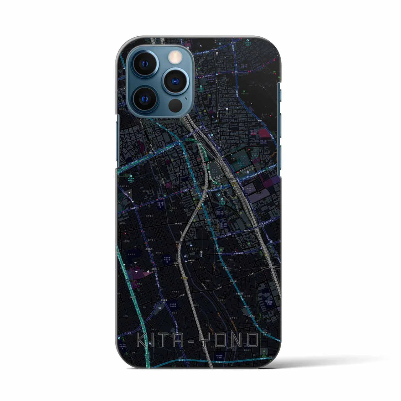 【北与野(埼玉県)】地図柄iPhoneケース(バックカバータイプ)