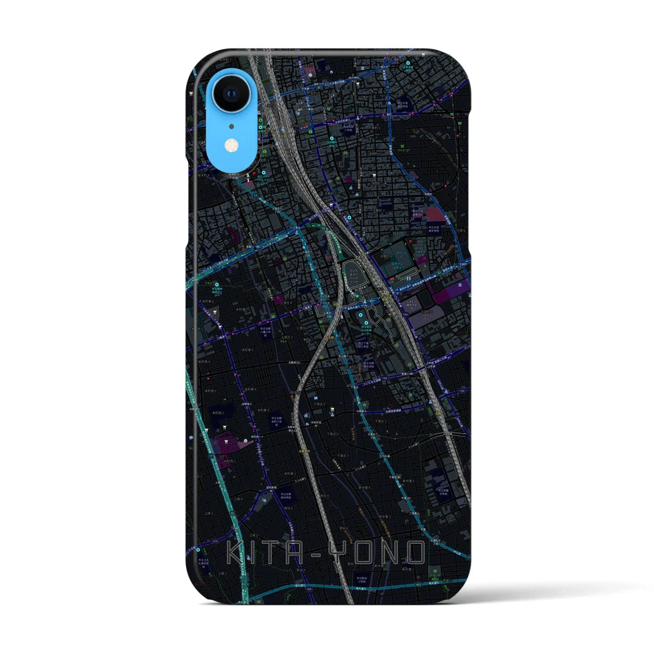 【北与野(埼玉県)】地図柄iPhoneケース(バックカバータイプ)