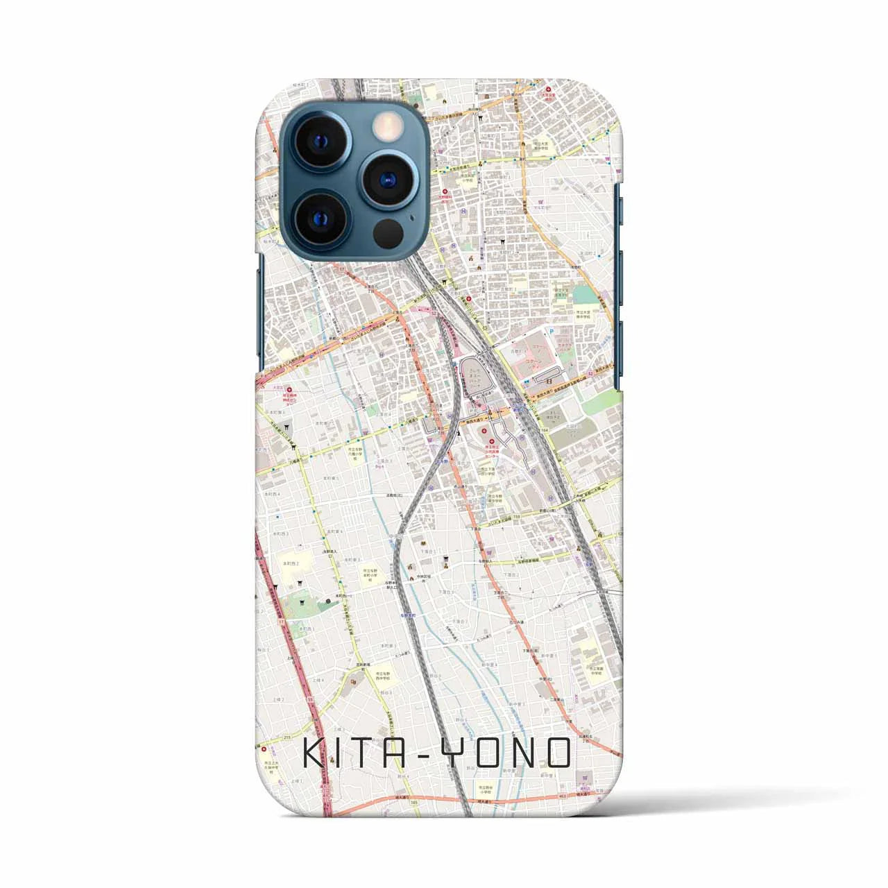 【北与野(埼玉県)】地図柄iPhoneケース(バックカバータイプ)