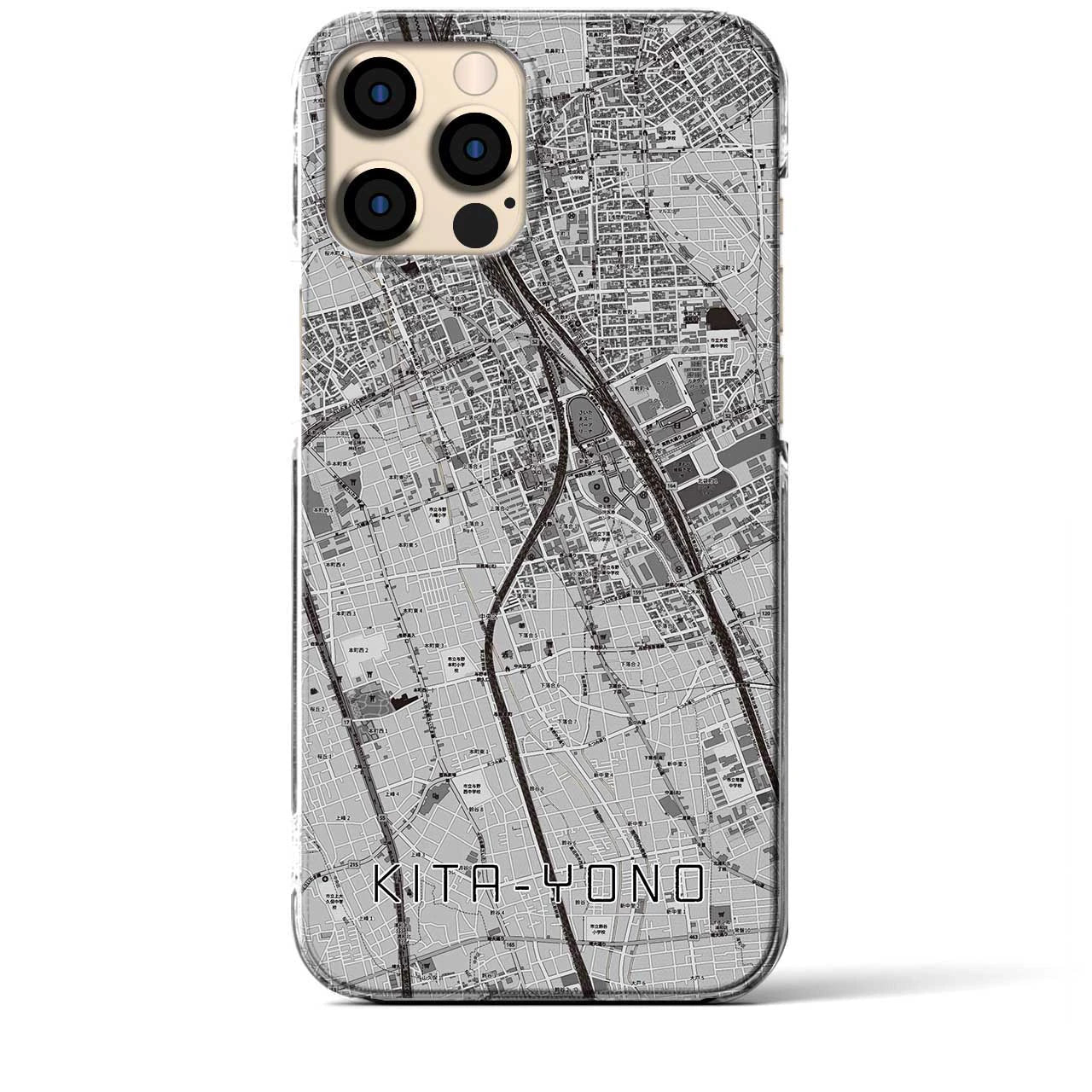 【北与野(埼玉県)】地図柄iPhoneケース(クリアタイプ)