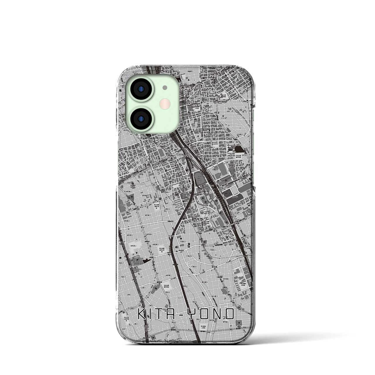 【北与野(埼玉県)】地図柄iPhoneケース(クリアタイプ)