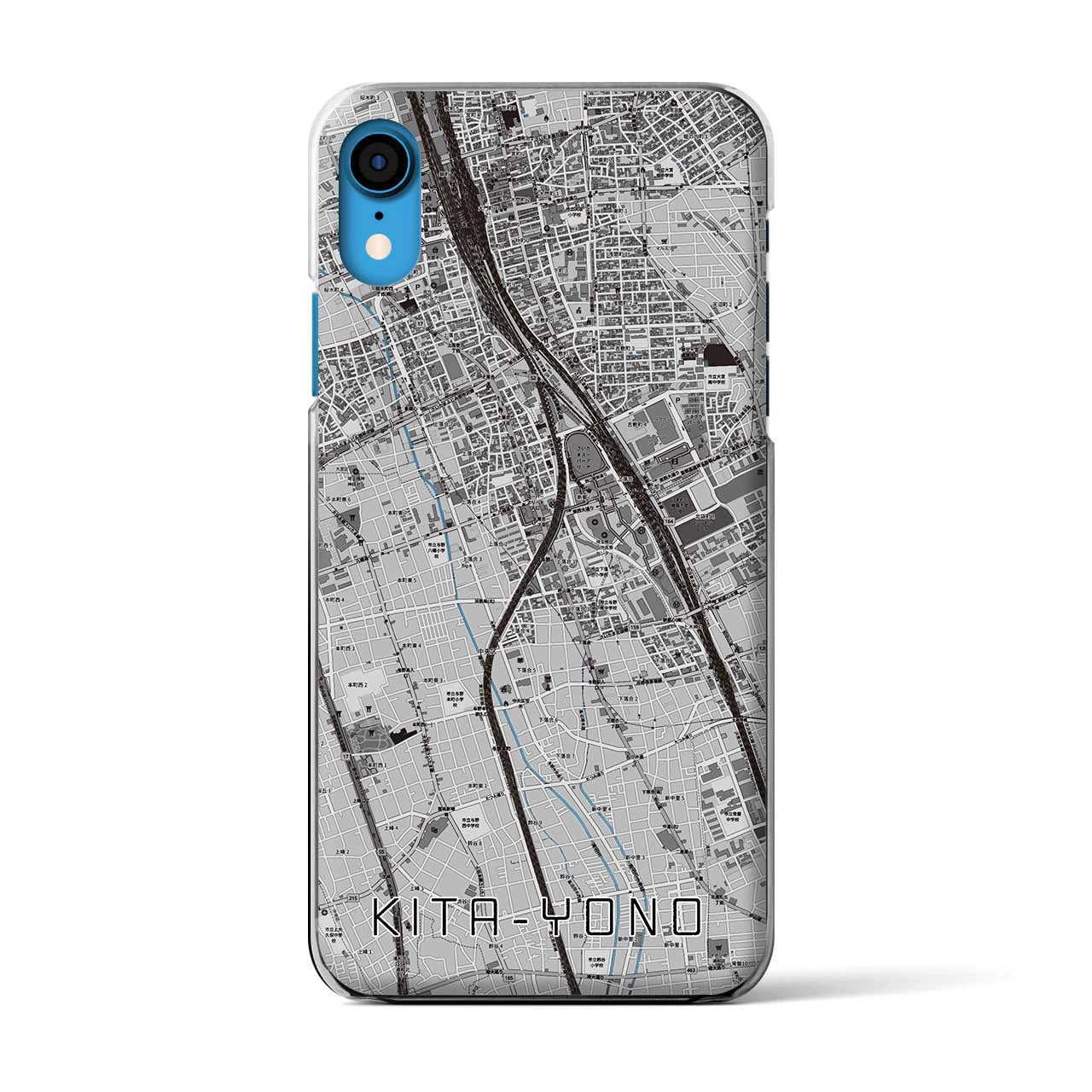 【北与野(埼玉県)】地図柄iPhoneケース(クリアタイプ)