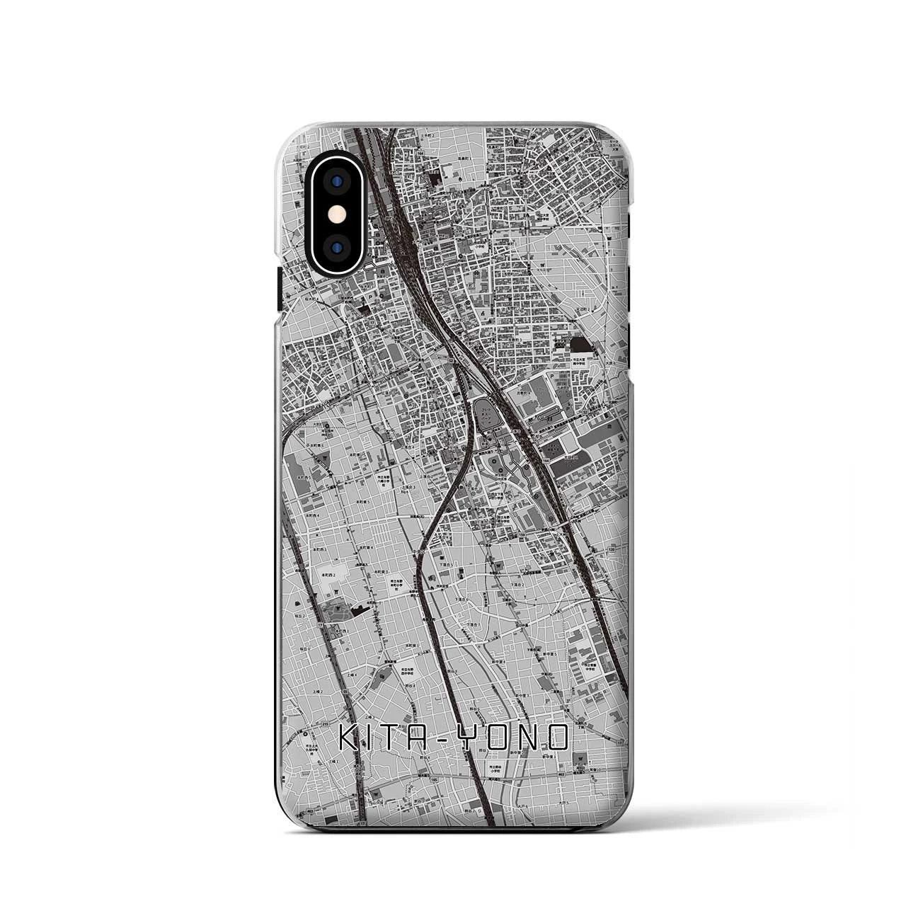 【北与野(埼玉県)】地図柄iPhoneケース(クリアタイプ)