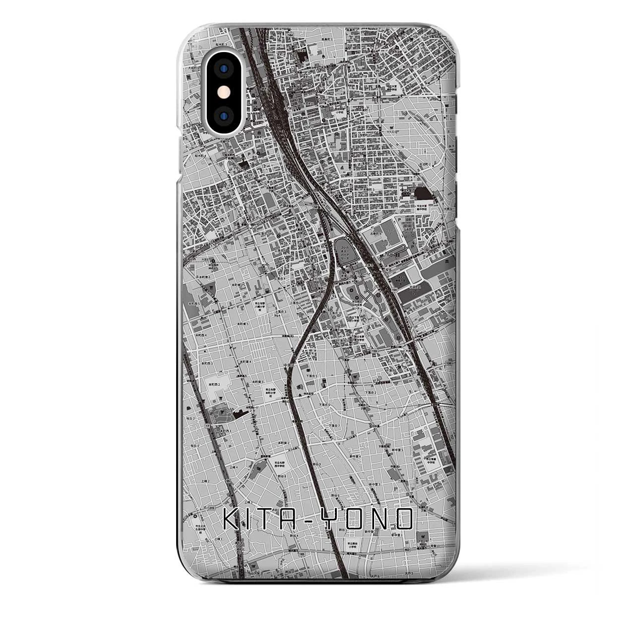 【北与野(埼玉県)】地図柄iPhoneケース(クリアタイプ)