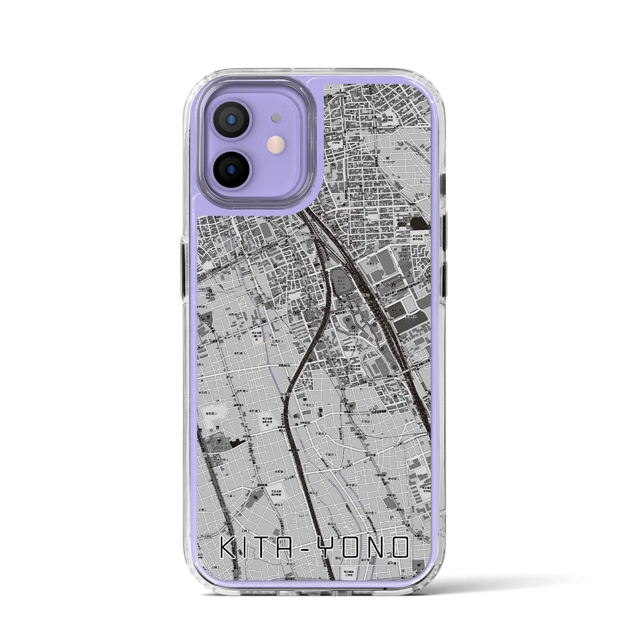 【北与野(埼玉県)】地図柄iPhoneケース(MagSafeタイプ)