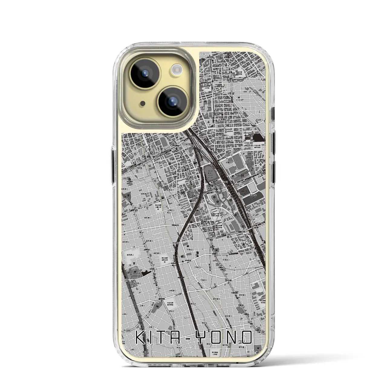 【北与野(埼玉県)】地図柄iPhoneケース(MagSafeタイプ)