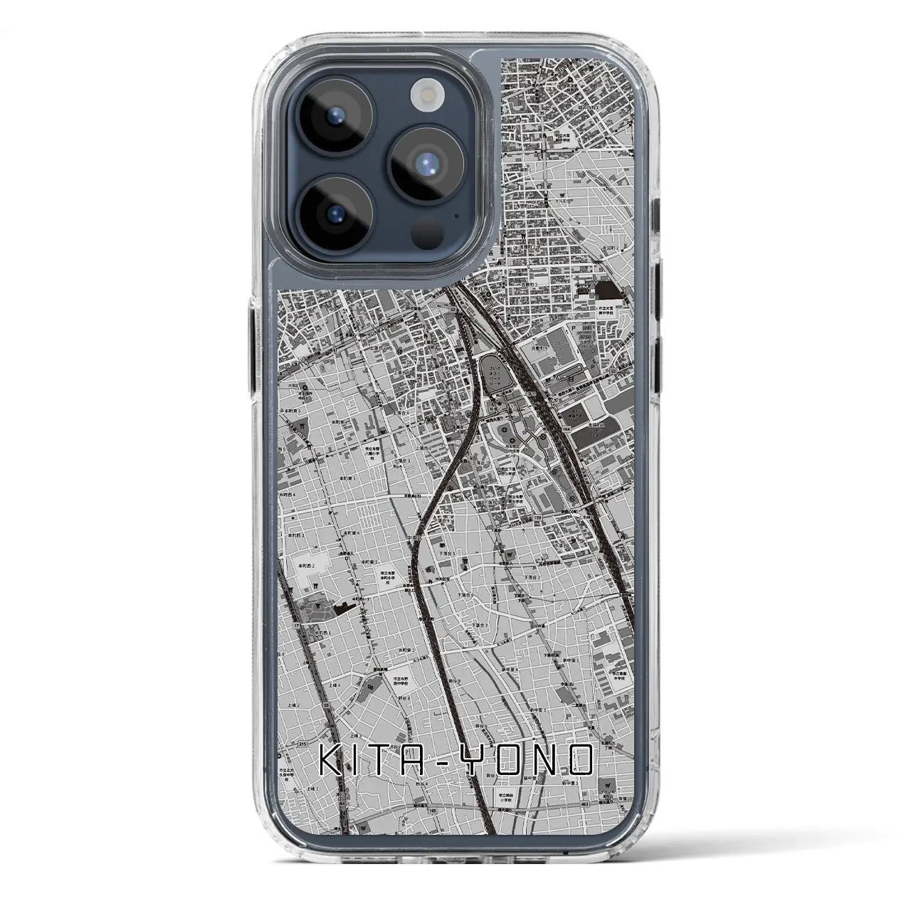 【北与野(埼玉県)】地図柄iPhoneケース(MagSafeタイプ)