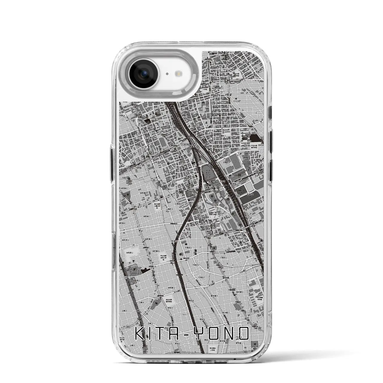 【北与野(埼玉県)】地図柄iPhoneケース(MagSafeタイプ)