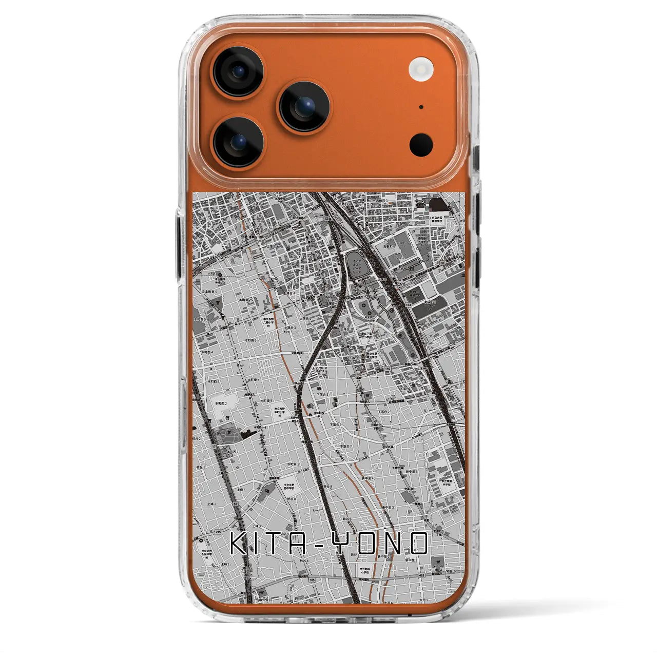 【北与野(埼玉県)】地図柄iPhoneケース(MagSafeタイプ)