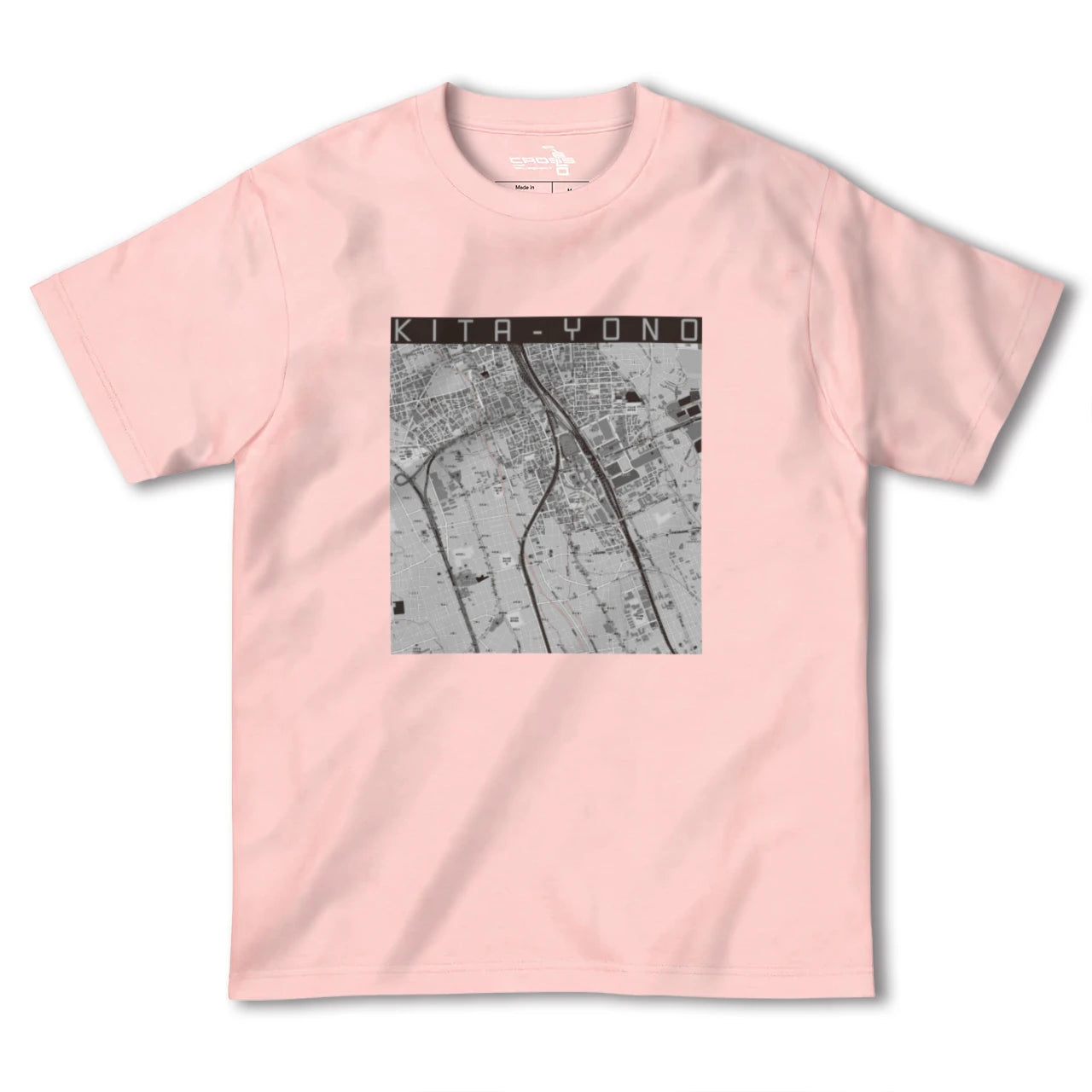 【北与野(埼玉県)】地図柄ヘビーウェイトTシャツ