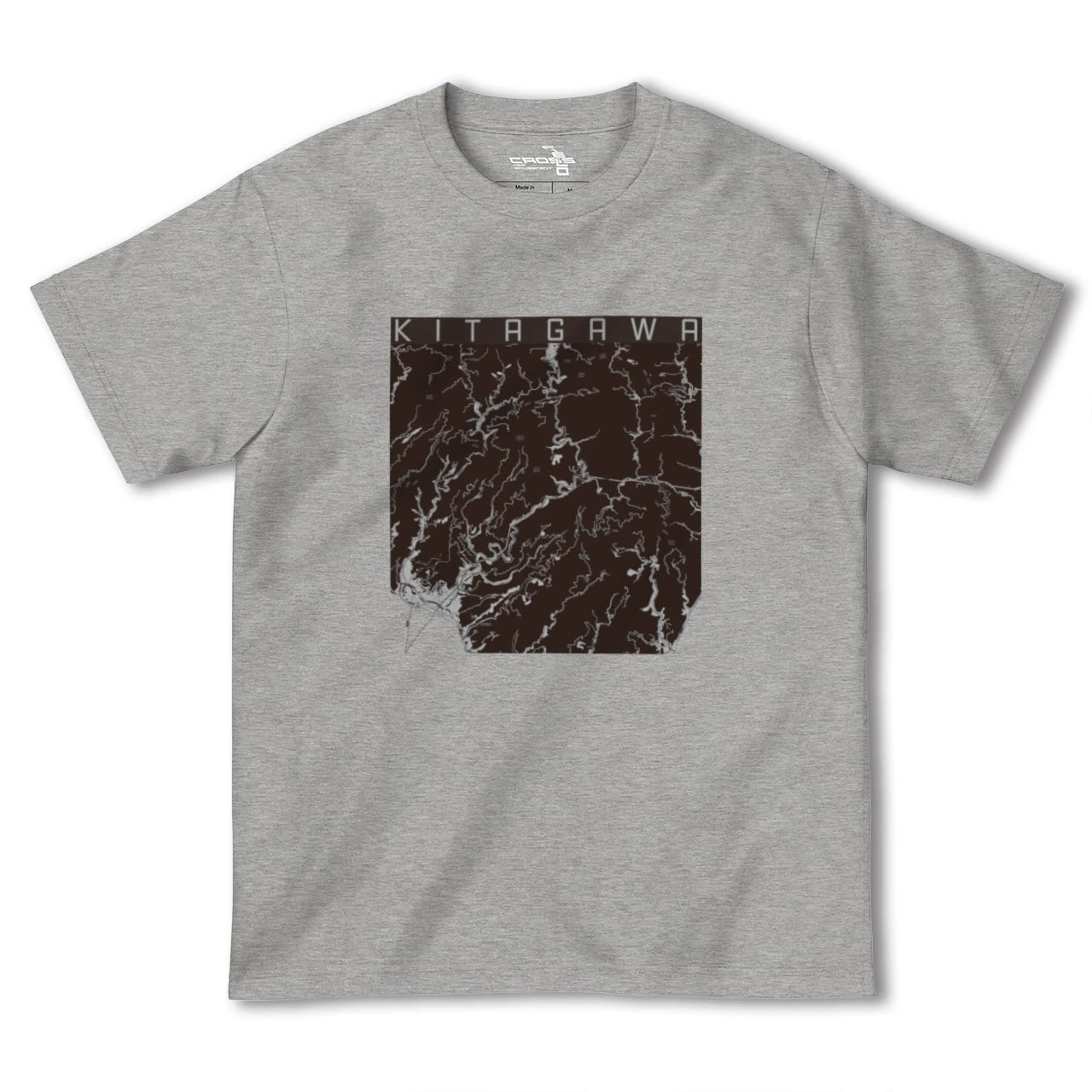 【北川(高知県)】地図柄ヘビーウェイトTシャツ